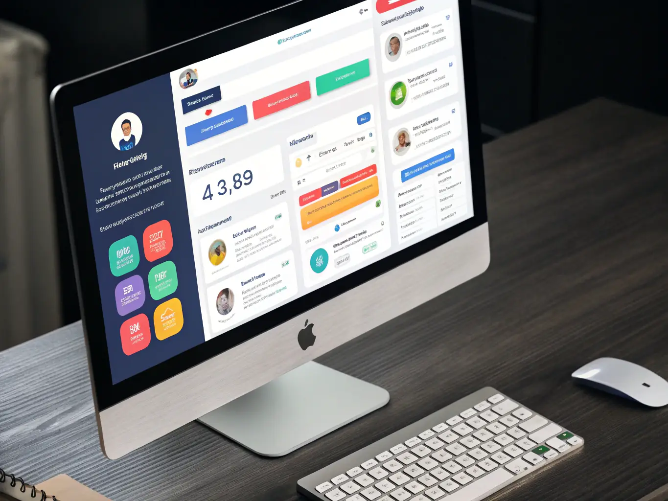 A professional-looking graphic representing an auto-attendant system, showcasing options for callers to navigate to different departments or extensions.