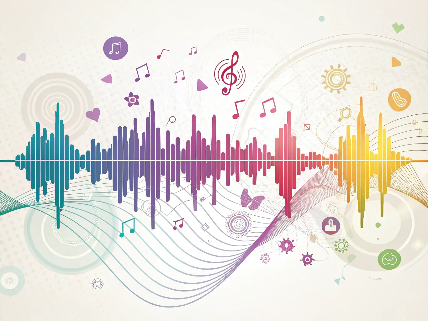 A visual representation of clear and crisp audio waves, symbolizing the enhanced communication quality and reliability offered by SIP Trunking.