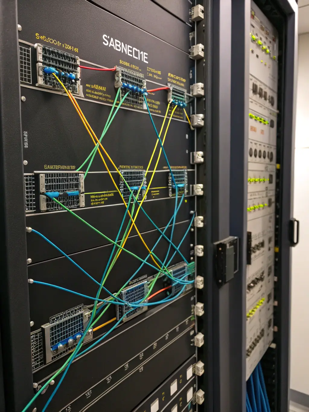 A network diagram illustrating VLAN segmentation, separating VoIP traffic from other data on the network.