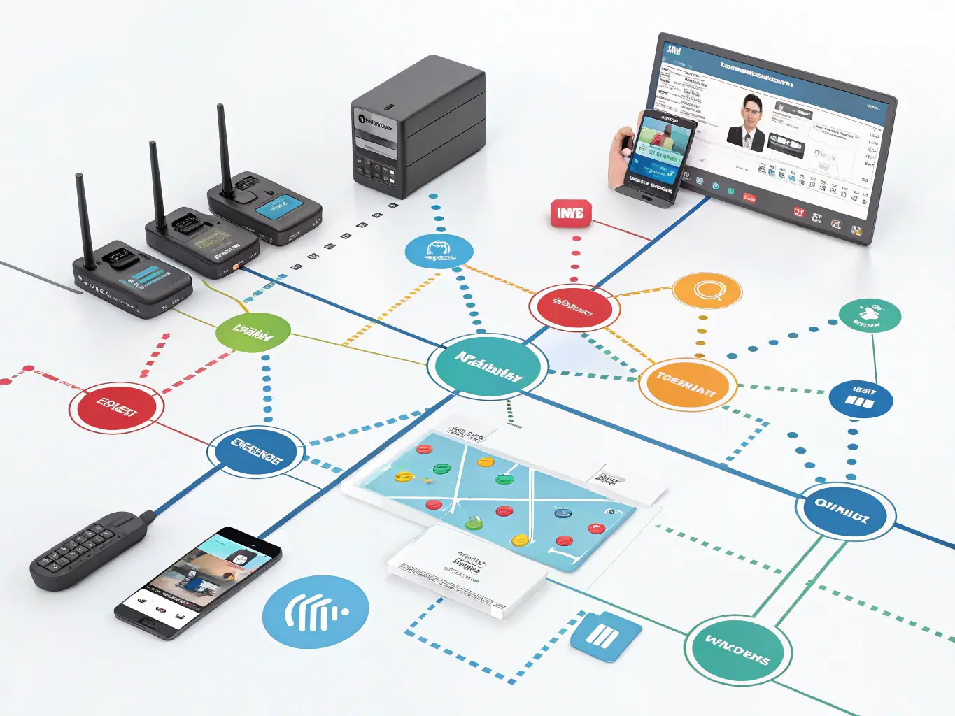 An image depicting a network diagram with data flowing seamlessly, illustrating the scalability and adaptability of SIP Trunking solutions.
