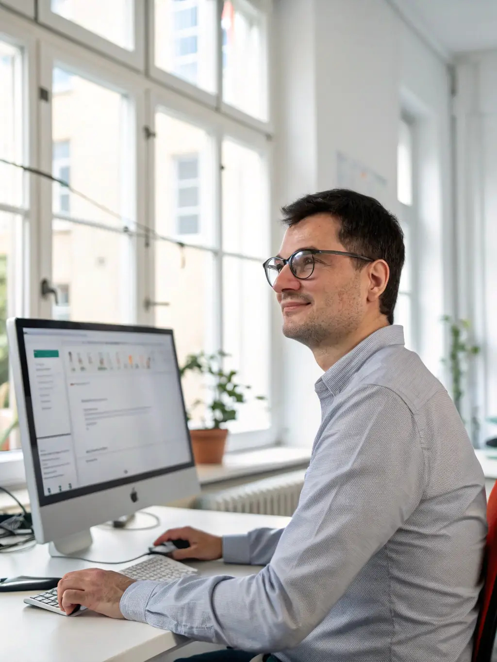 A senior network engineer with 25+ years of experience, confidently troubleshooting a complex VoIP network issue on a laptop. This image will be used to highlight the expertise of CloudVoIP.pro.